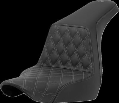 Sadel Saddlemen Lattice Step-Up förare Softail 18-upp grå