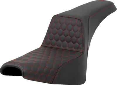 Sadel Saddlemen Honeycomb Step-Up röd Softail 18-upp 818-30-17704
