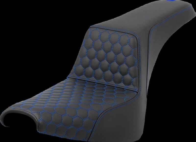 Sadel Saddlemen Honeycomb Step-Up blå Softail 18-upp 818-30-17701