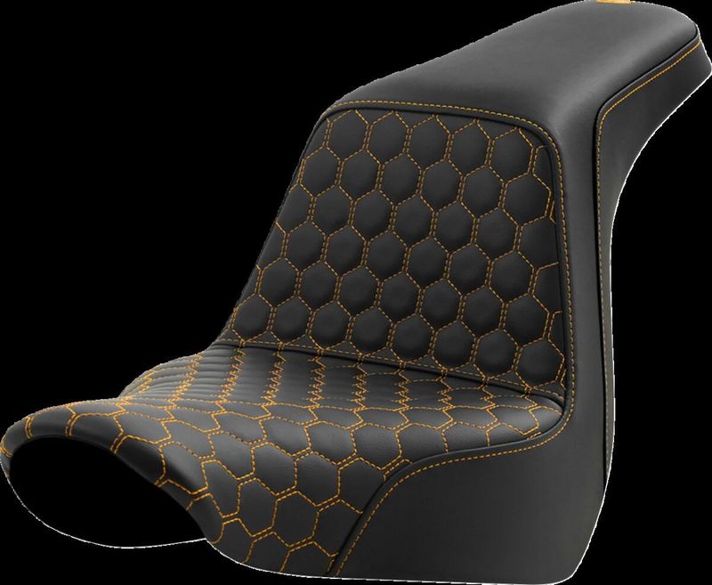 Sadel Saddlemen Honeycomb Step-Up guld Softail 18-upp 818-29-17707