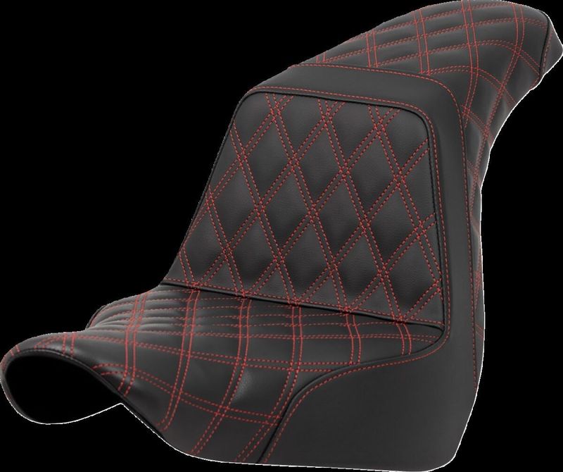 Sadel Saddlemen Lattice Step-Up Softail 18-upp röd