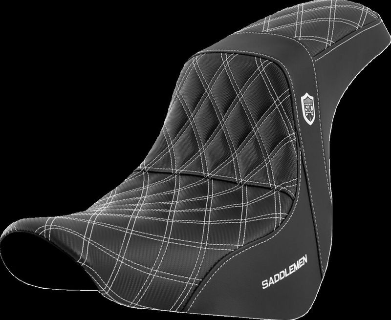 Sadel handtag Saddlemen SDC vit Softail 18-upp