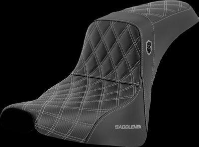 Sadel handtag Saddlemen SDC Softail 18-23 silver