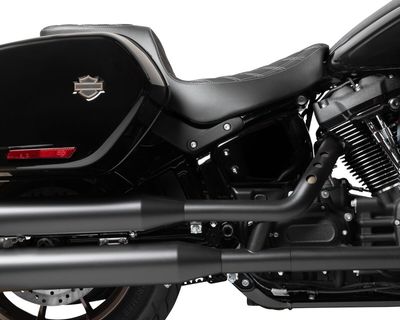Sadel Drag Specialties Predator 2 dubbel diamond Softail 18-upp silver