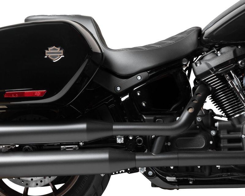 Sadel Drag Specialties Predator 2 dubbel diamond Softail 18-upp silver