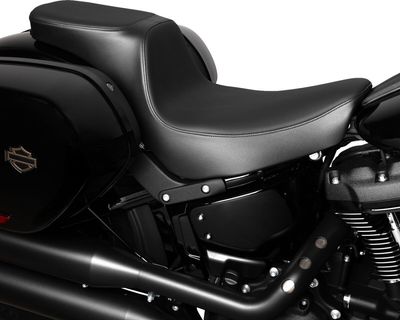 Sadel Drag Specialties Predator 2 slät läder Softail 18-upp