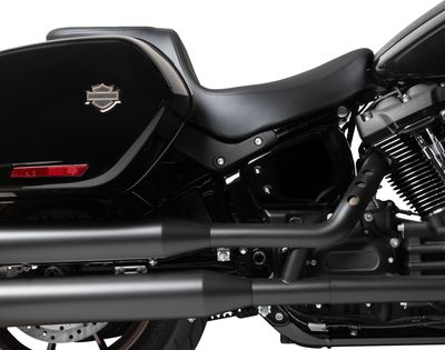 Sadel Drag Specialties Predator 2 slät läder Softail 18-upp