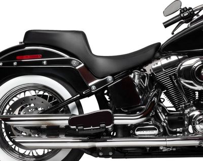 Sadel Drag Specialties Predator 2 slät vinyl Softail 00-17