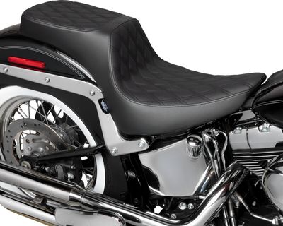 Sadel Drag Specialties Predator 2 svart vinyl Softail 00-17
