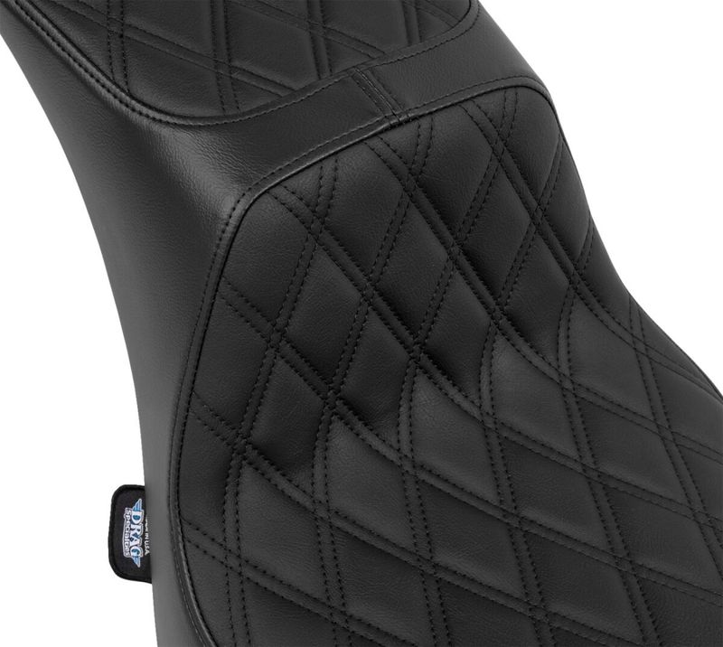 Sadel Drag Specialties Predator 2 svart vinyl Softail 00-17