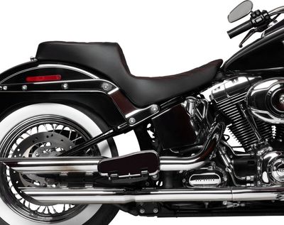 Sadel Drag Specialties Predator 2 dubbel diamond Softail 00-17 röd