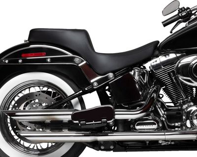 Sadel Drag Specialties Predator 2 slät Softail 00-17