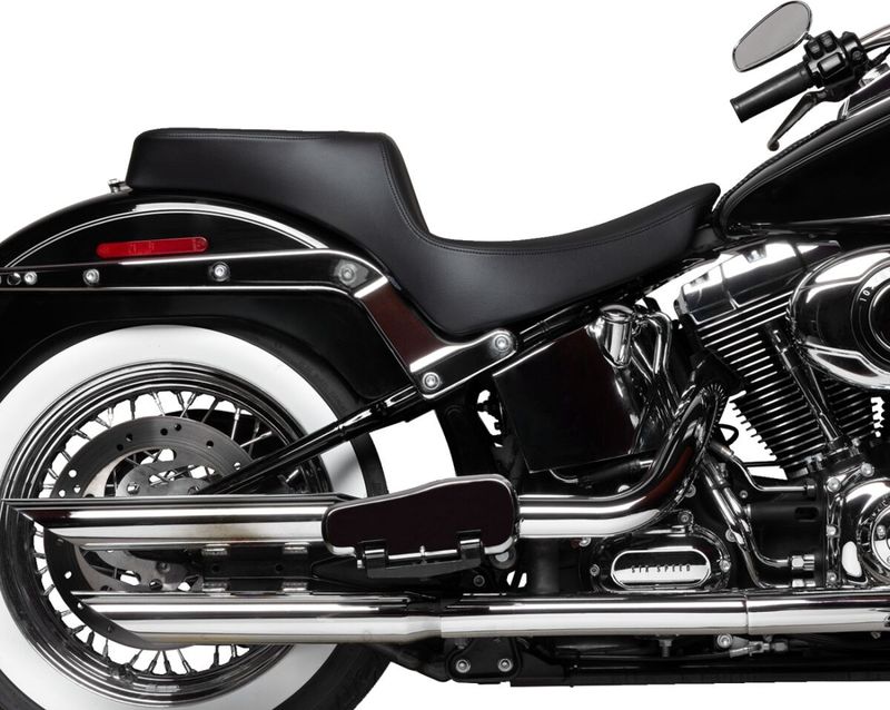 Sadel Drag Specialties Predator 2 slät Softail 00-17