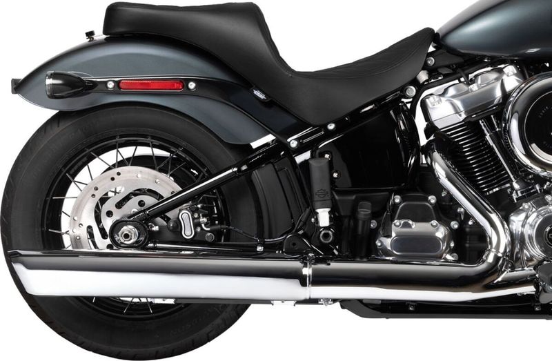 Touringsadel Drag Specialties Freedom vinyl dubbel diamond Softail 18-upp svart
