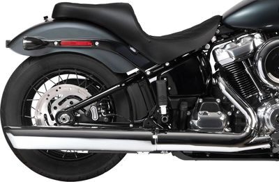 Touringsadel Drag Specialties Freedom läder dubbel diamond svart Softail 18-upp