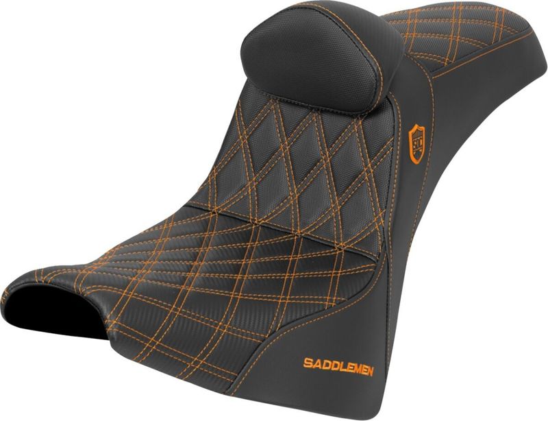 Sadel handtag Saddlemen SDC Series Performance Softail 18-upp orange