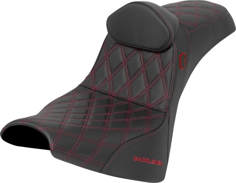 Sadel handtag Saddlemen SDC Series Performance Softail 18-upp röd