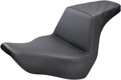 Sadel Saddlemen Step-Up Front W/passenger svart Softail 18-upp 818-29-173