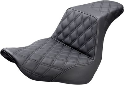 Sadel Saddlemen Step-Up Front W/passenger svart Softail 18-upp 818-29-175