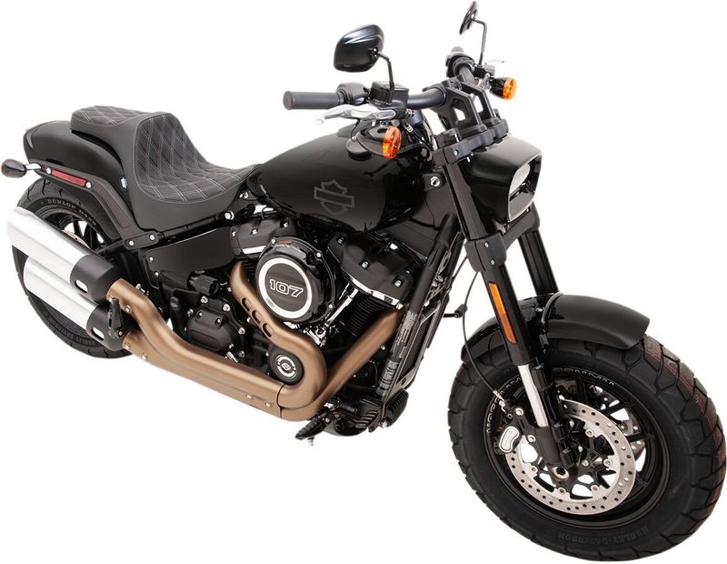 Sadel Drag Specialties Predator III dubbel Softail 18-23 0802-1073