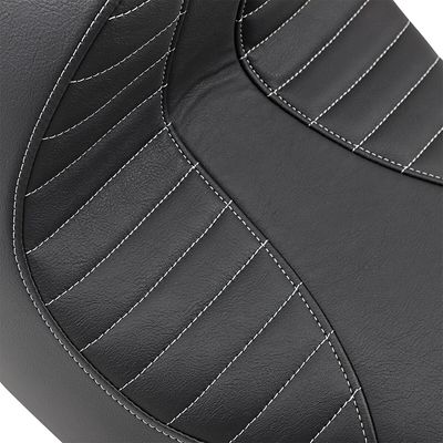 Solosadel fäste Drag Specialties EZ-ON silver vinyl Softail 18-23