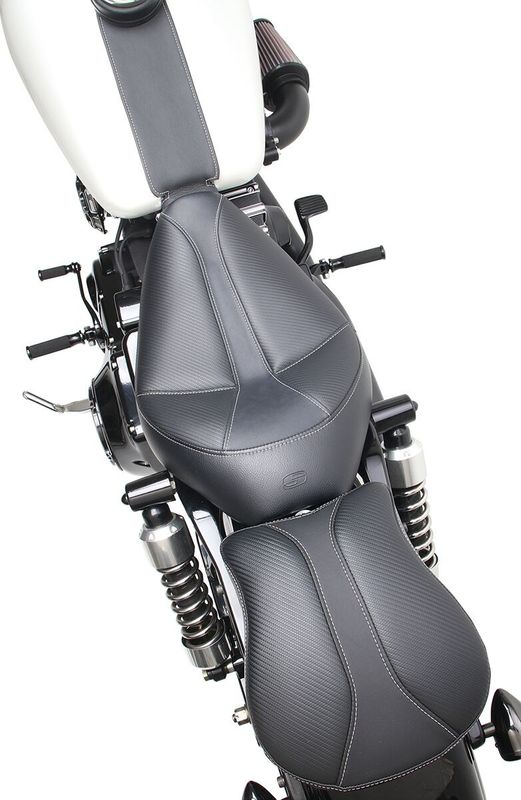 Solosadel Saddlemen Dominator Saddlegel vinyl kolfiber Dyna 96-03