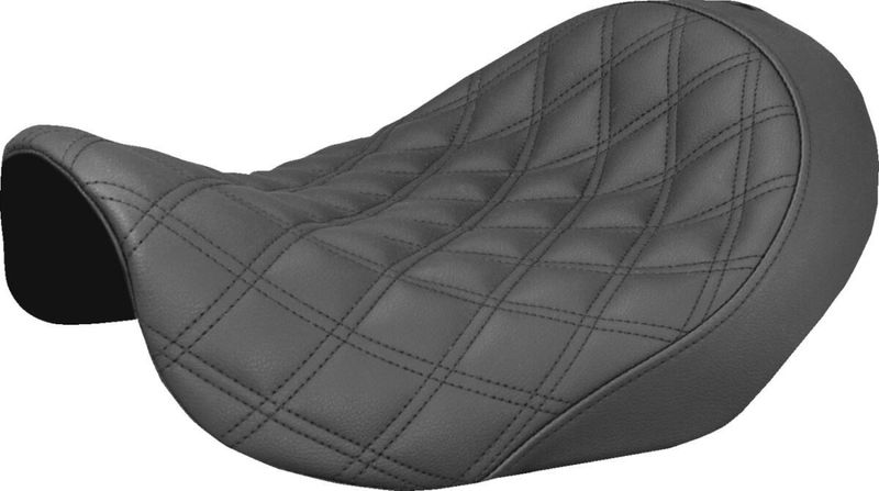 Solosadel Saddlemen Renegade Lattice Saddlegel vinyl Dyna 06-17 svart