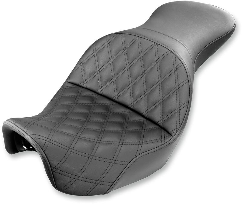 Sadel Saddlemen Explorer Lattice Saddlegel vinyl svart Dyna 06-17