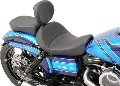 Solosadel Drag Specialties EZ Glide II svart dubbel diamond Dyna 06-17, Softail 00-17