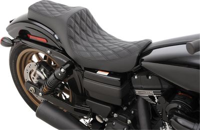 Sadel Drag Specialties Predator III dubbel diamond Dyna 06-17 svart