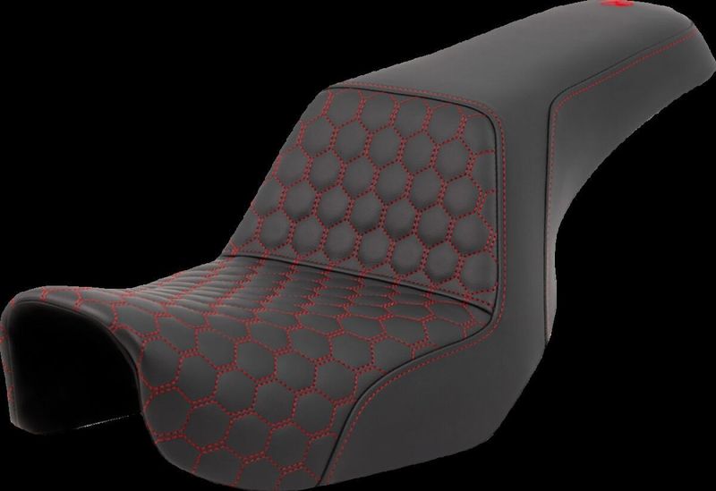 Sadel Saddlemen Honeycomb Step-Up Dyna 06-17 röd