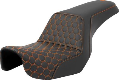 Sadel Saddlemen Honeycomb Step-Up Dyna 06-17 orange