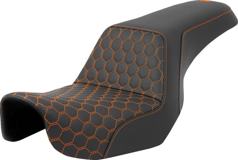 Sadel Saddlemen Honeycomb Step-Up Dyna 06-17 orange
