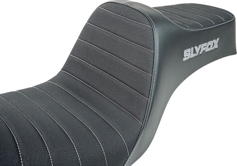 Sadel Slyfox Noon vinyl grå silver Dyna 12-16