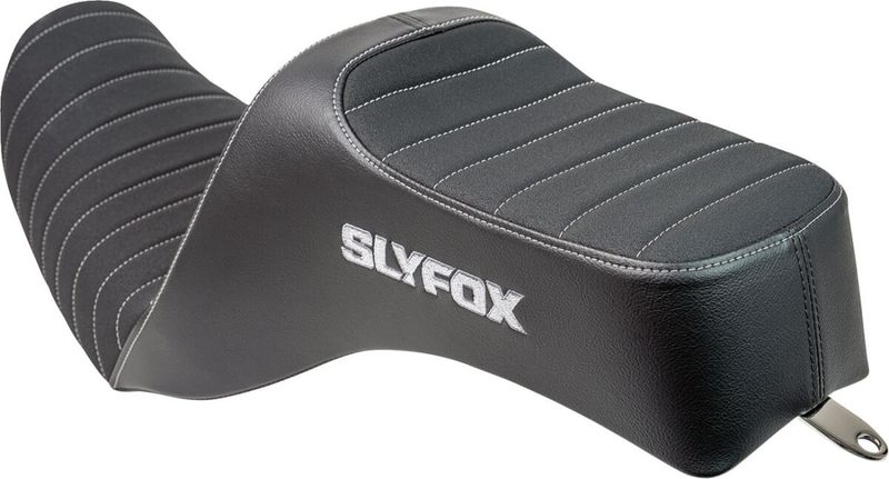 Sadel Slyfox Noon vinyl grå silver Dyna 12-16