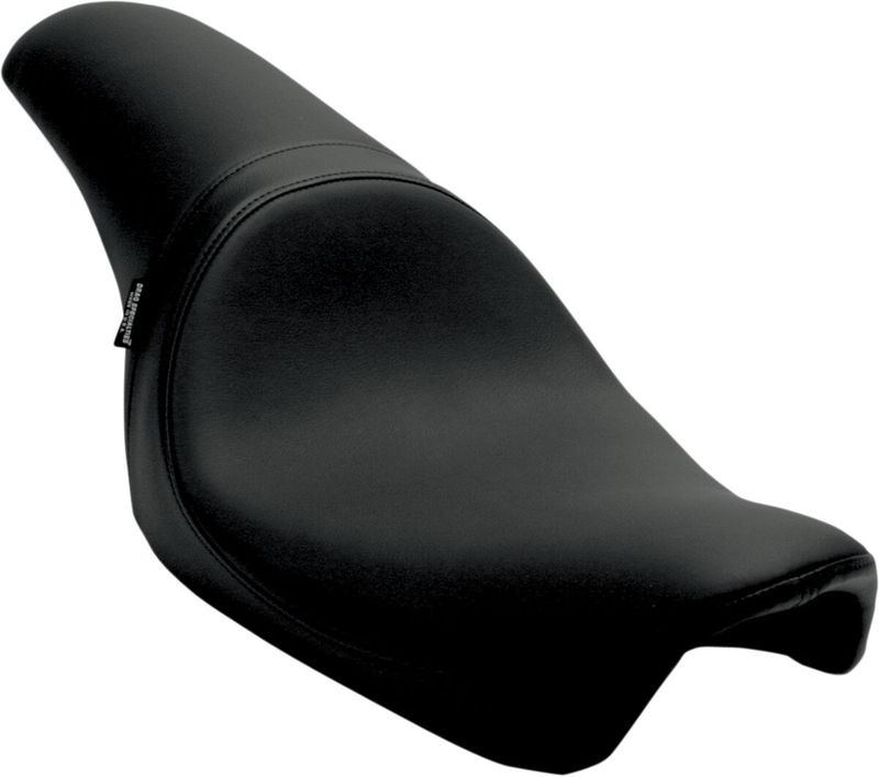 Sadel Drag Specialties Predator vinyl svart slät Dyna 96-03