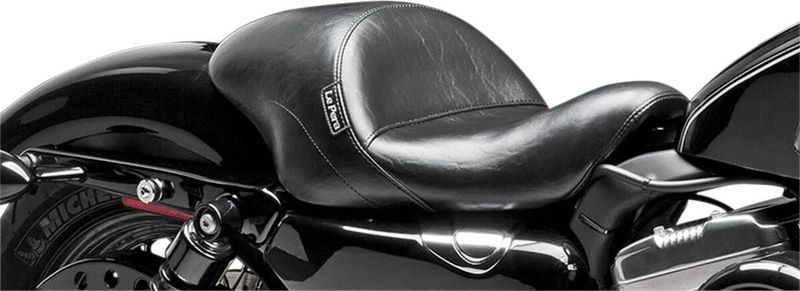 Solosadel fram Le Pera Aviator slät svart Sportster 04-22