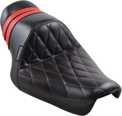 Sadel spoiler Le Pera Stubs diamond svart röd Sportster 04-22