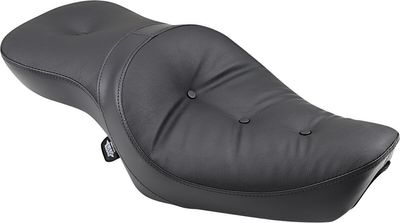 Sadel Drag Specialties Low-Profile 2 Pillow dubbel vinyl svart Sportster 82-03
