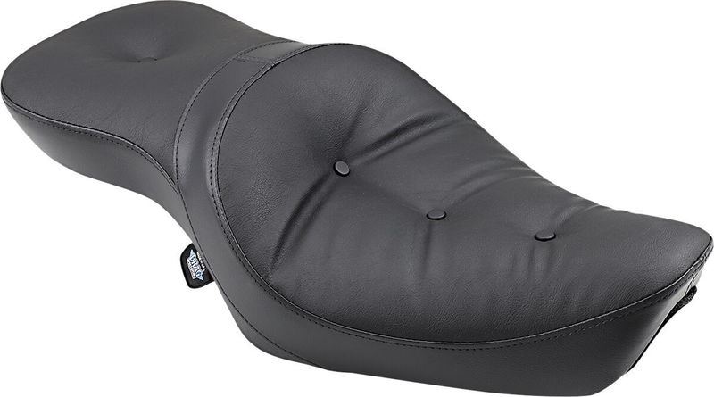 Sadel Drag Specialties Low-Profile 2 Pillow dubbel vinyl svart Sportster 82-03