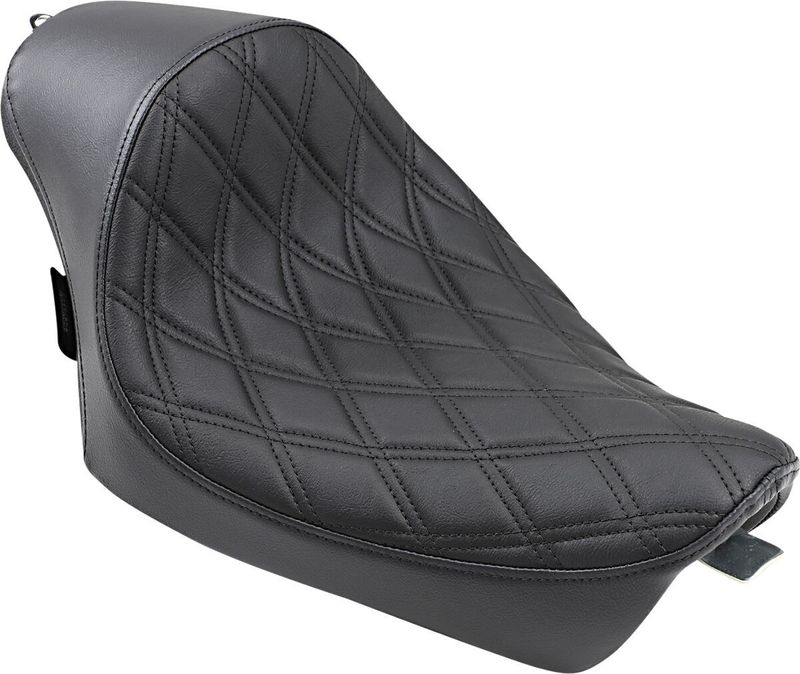 Solosadel Drag Specialties diamond svart dubbel Sportster 10-22