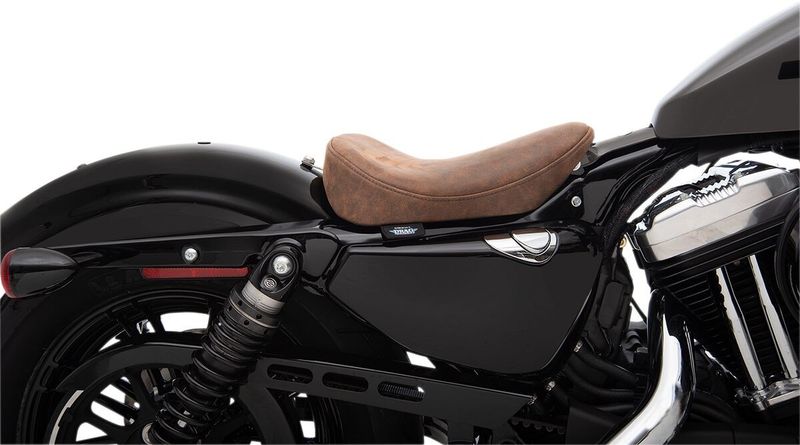 Solosadel Drag Specialties Leathr brun Sportster 10-22