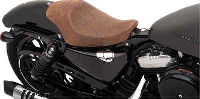 Solosadel Drag Specialties 3/4 brun läder Sportster 04-22