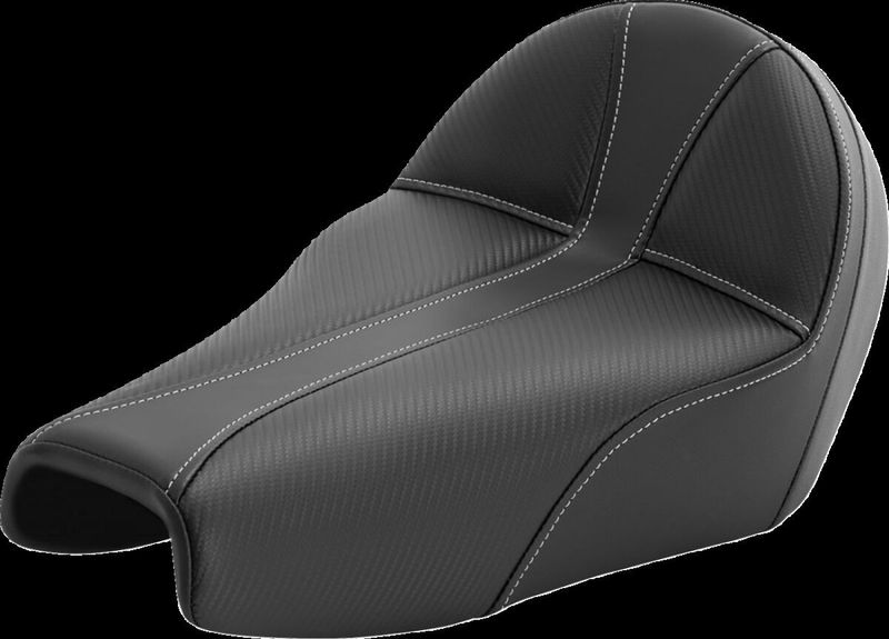 Solosadel Saddlemen Dominator 3.3G med ryggstöd silver H-D 04-22