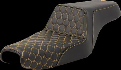 Sadel Saddlemen Honeycomb Step-Up H-D 04-22 guld