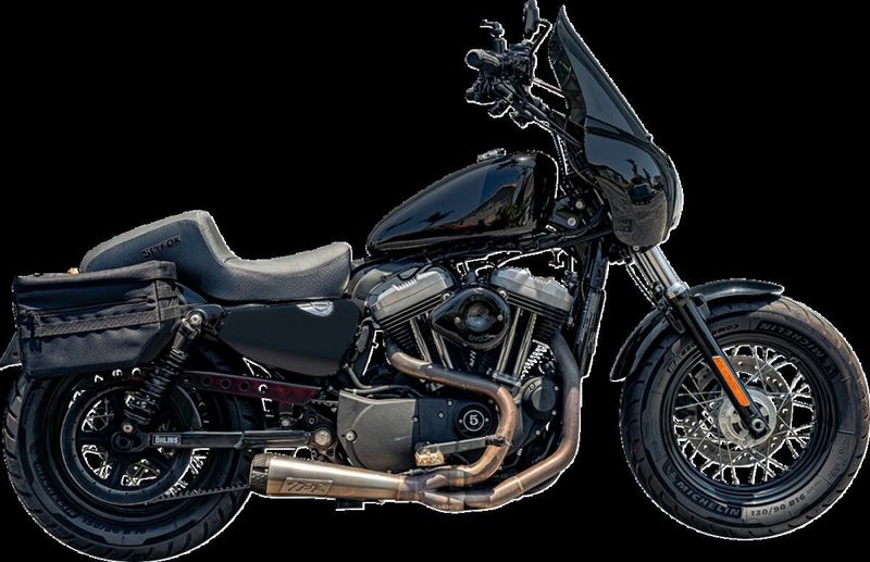 Sadel Slyfox Drifter vinyl slät Sportster 04-22 svart