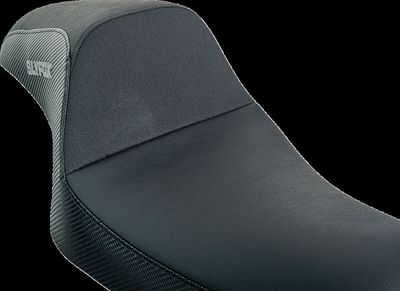 Sadel Slyfox Drifter vinyl slät Sportster 04-22 svart/grå