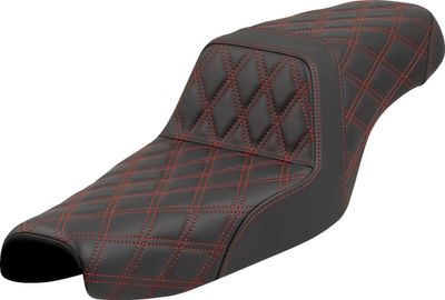 Sadel Saddlemen Lattice Step-Up Sportster 04-22 röd