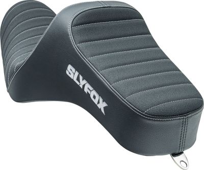 Sadel Slyfox Noon vinyl Sportster 04-22 silver