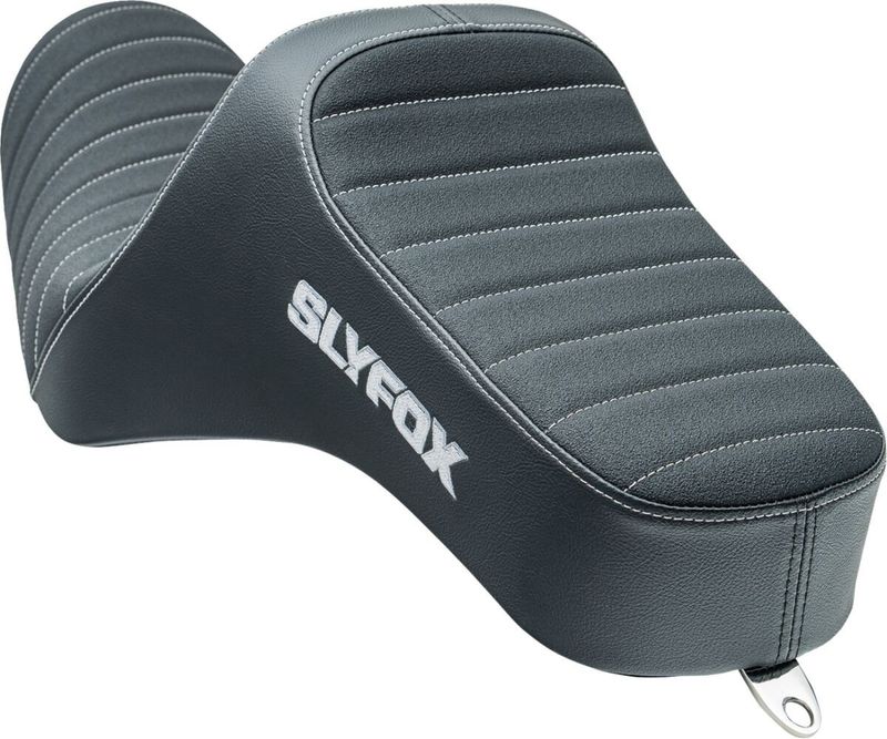 Sadel Slyfox Noon vinyl Sportster 04-22 silver